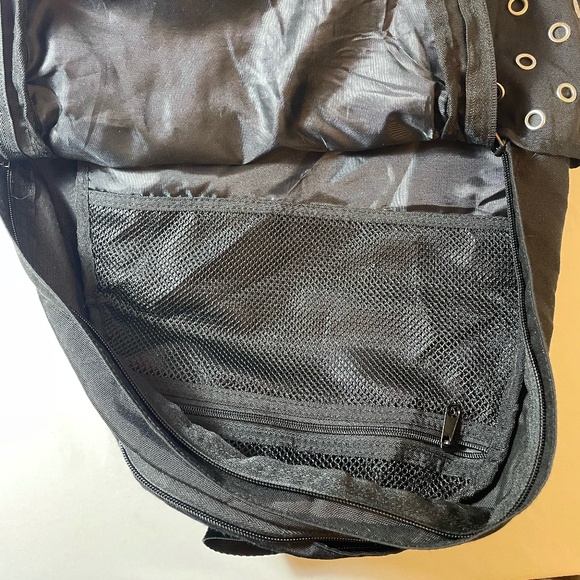 Victoria's Secret PINK Campus Backpack-Laptop Travel Book Bag Tote Black Grommet - Picture 4 of 5